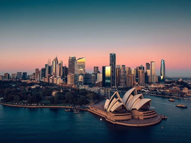 Tourism australia sydney opera house por do sol